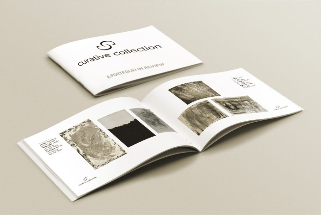 A 16 page Portfolio in Review for Curative Collection was developed by One Sacred Thread.